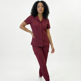 Cherry Red Scrub Set